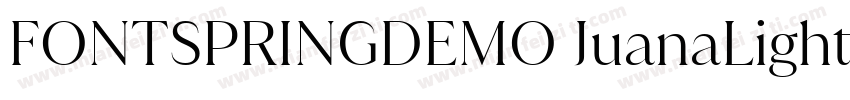 FONTSPRINGDEMO JuanaLightRegular字体转换